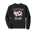 Soccer Aunt Love Heart Auntie Niece Sweatshirt - Custom Art Print Unisex - T-Shirt, Sweatshirt, Hoodie