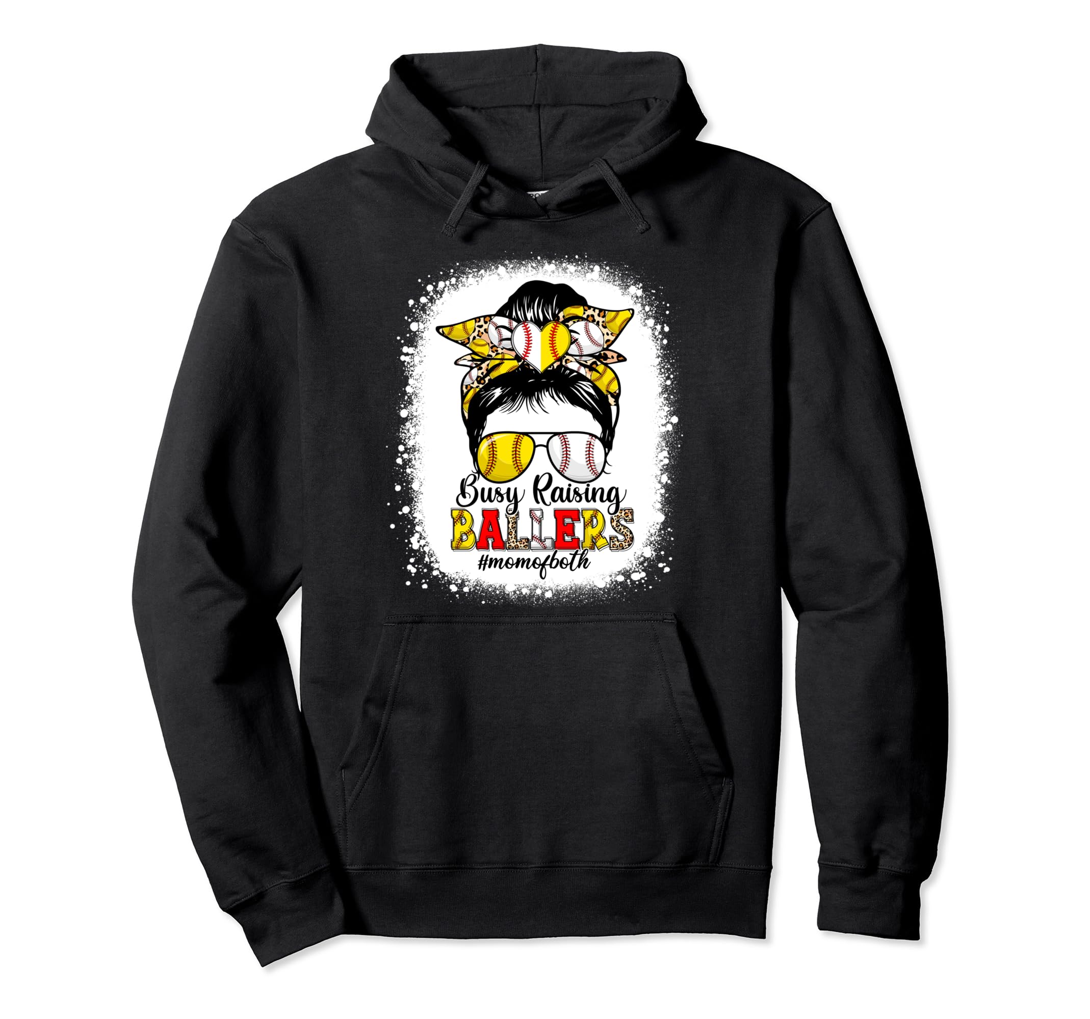 Busy Raising Ballers Baseball Softball Hoodie - Unique Graphic for Adults - T-Shirt, Sweatshirt, Hoodie