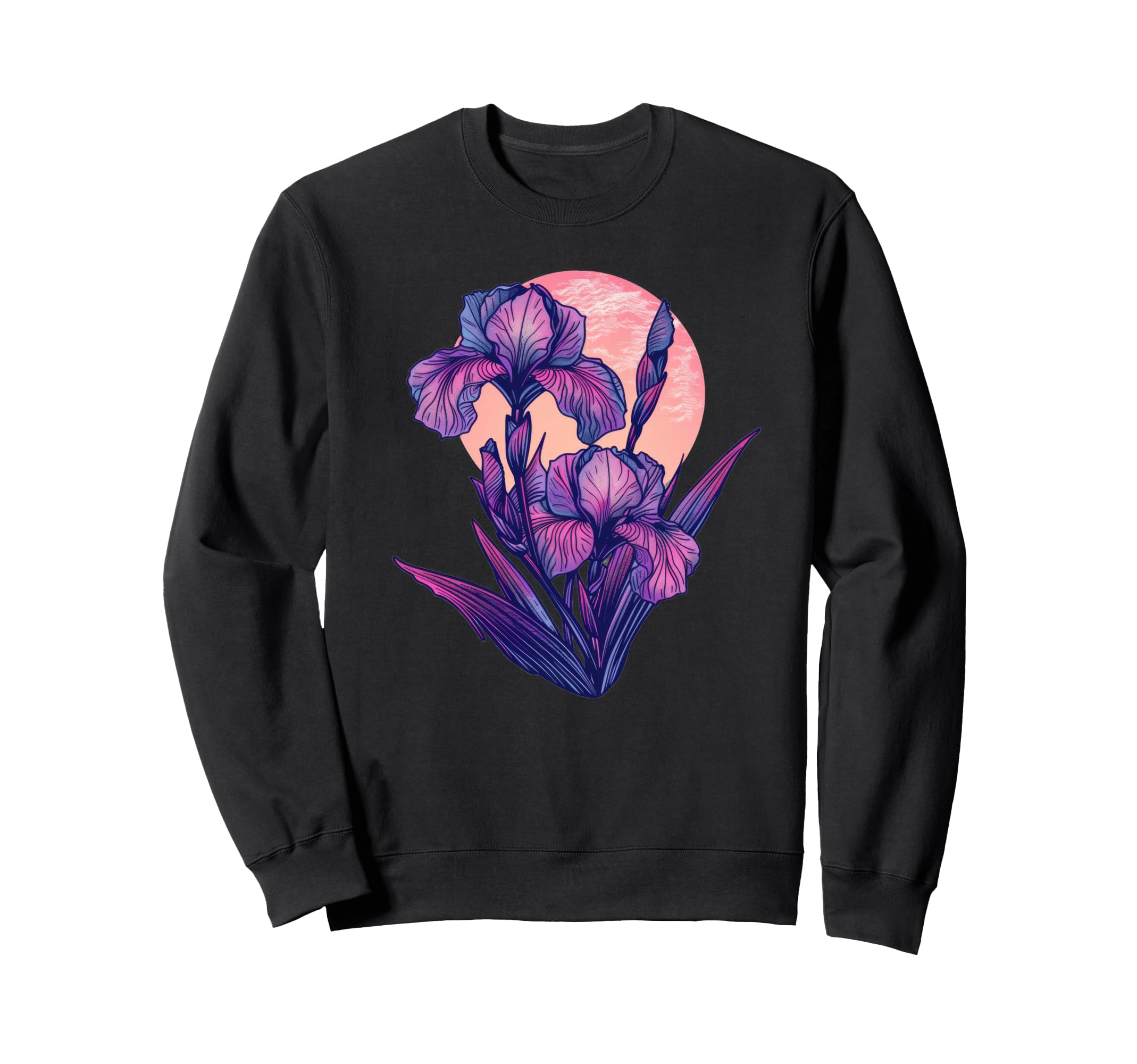 Iris Flowering Plant Botanical Spring Sweatshirt - Novelty Apparel Unisex - T-Shirt, Sweatshirt, Hoodie