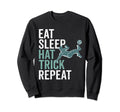 Eat Sleep Hat Trick Repeat Soccer Sweatshirt - Minimalist Print Unisex - T-Shirt, Sweatshirt, Hoodie