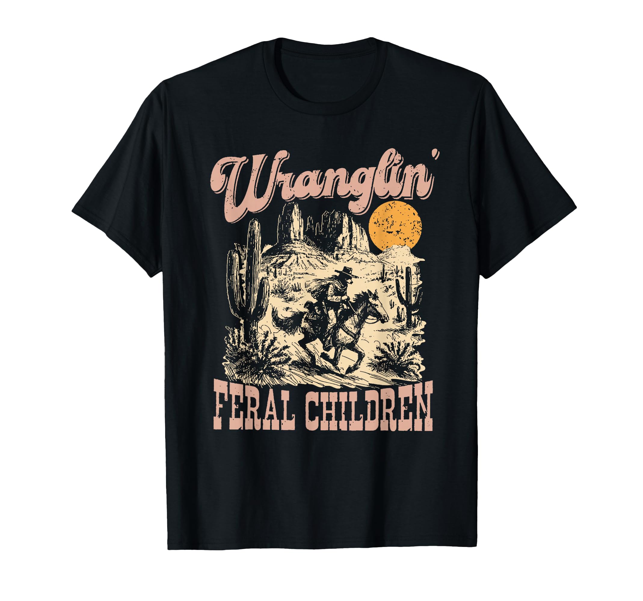 Wranglin Feral Children Raccoon 90S T-Shirt - Trendy Graphic Men Women - T-Shirt, Sweatshirt, Hoodie