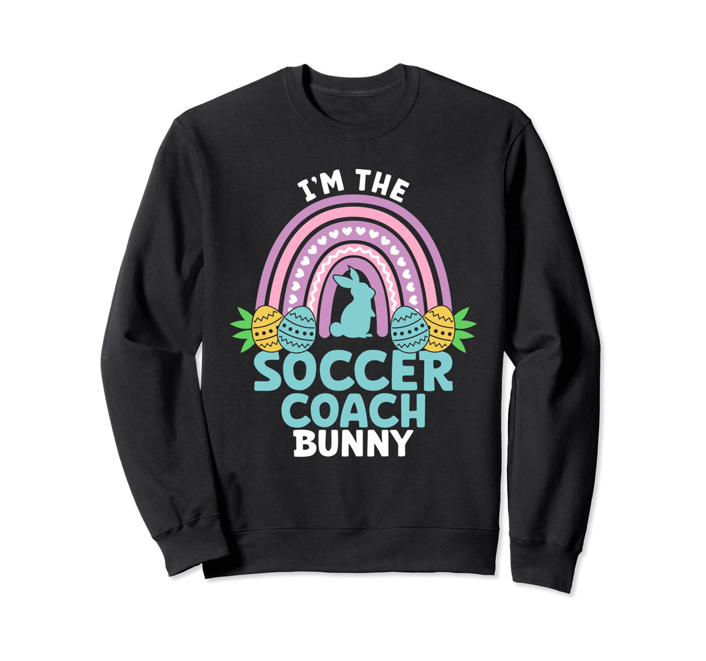 Happy Easter Day Im Soccer Coach Sweatshirt - Minimalist Print for Adults - T-Shirt, Sweatshirt, Hoodie