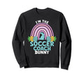 Happy Easter Day Im Soccer Coach Sweatshirt - Minimalist Print for Adults - T-Shirt, Sweatshirt, Hoodie