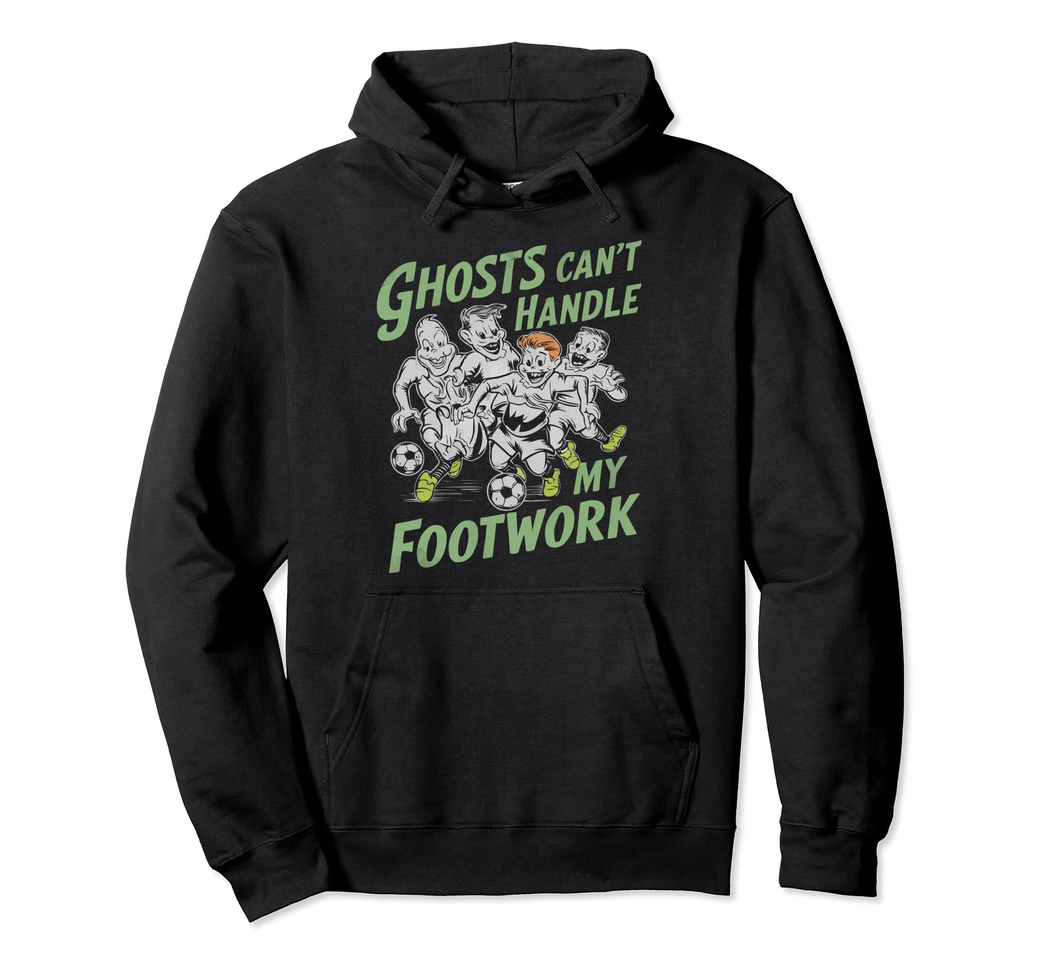 Soccer Halloween Spooky Goalkeeper Hoodie - Novelty Apparel for Adults - T-Shirt, Sweatshirt, Hoodie