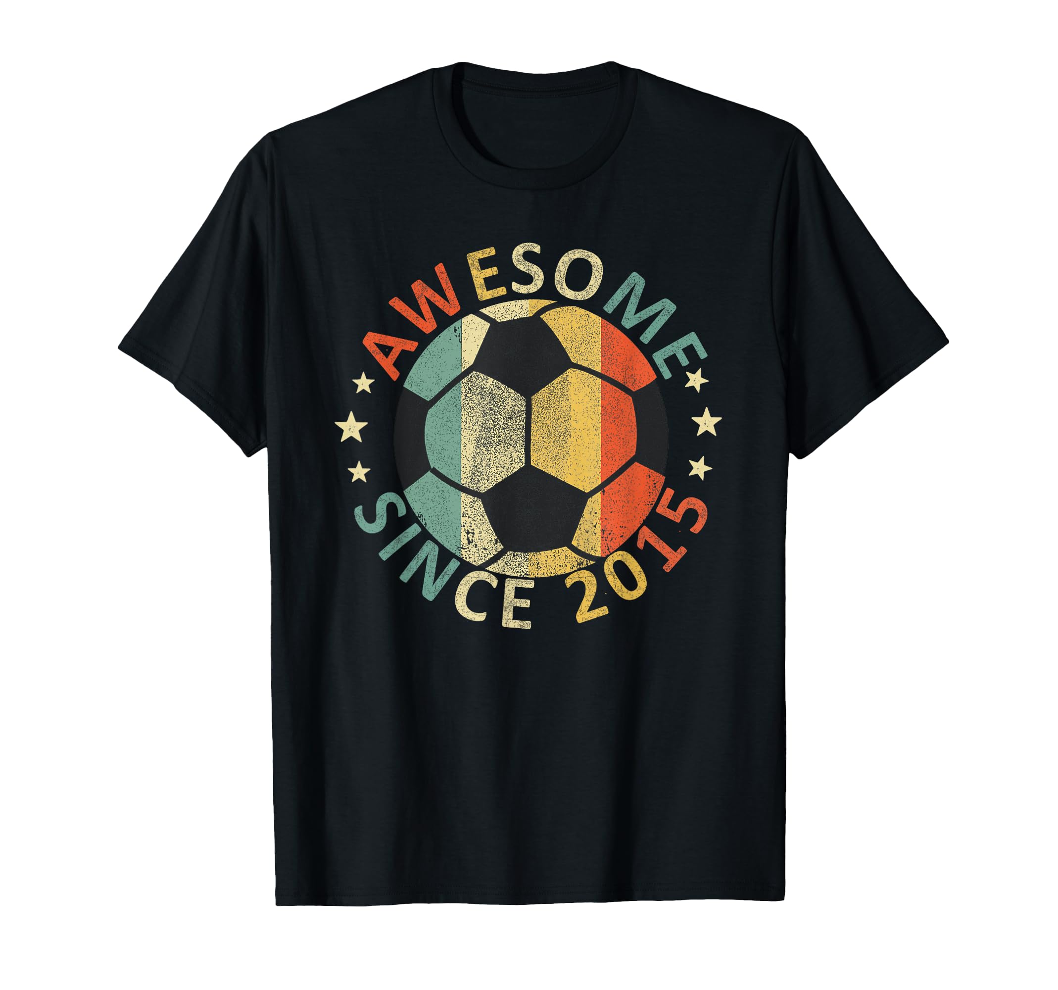 Awesome Since 2015 Lover Soccer Player T-Shirt - Fun Novelty Design Unisex - T-Shirt, Sweatshirt, Hoodie