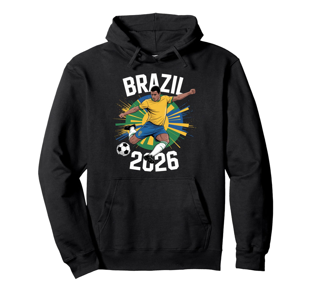 Brazil Football Funny Proud Soccer Player Hoodie - Trendy Graphic Unisex - T-Shirt, Sweatshirt, Hoodie