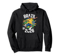 Brazil Football Funny Proud Soccer Player Hoodie - Trendy Graphic Unisex - T-Shirt, Sweatshirt, Hoodie