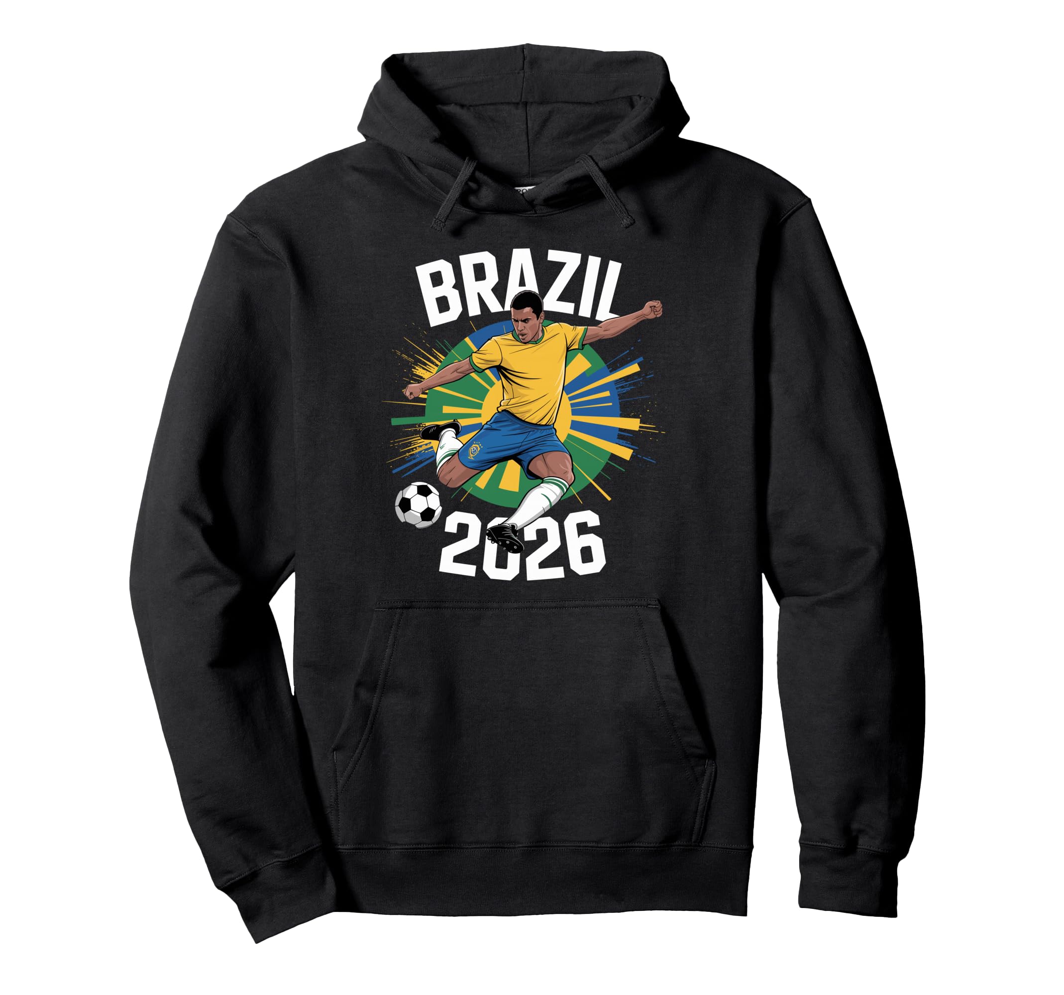 Brazil Football Funny Proud Soccer Player Hoodie - Trendy Graphic Unisex - T-Shirt, Sweatshirt, Hoodie
