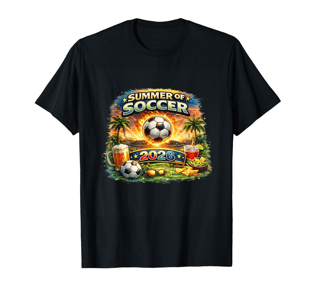 Summer Soccer 2026 Fan Football Game T-Shirt - Aesthetic Graphic Men Women - T-Shirt, Sweatshirt, Hoodie