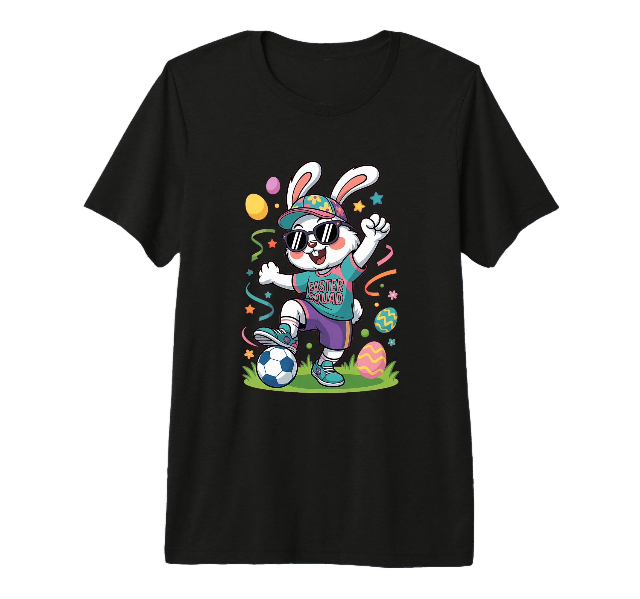 Soccer Player Sports Gift Easter Squad T-Shirt - Trendy Graphic Men Women - T-Shirt, Sweatshirt, Hoodie
