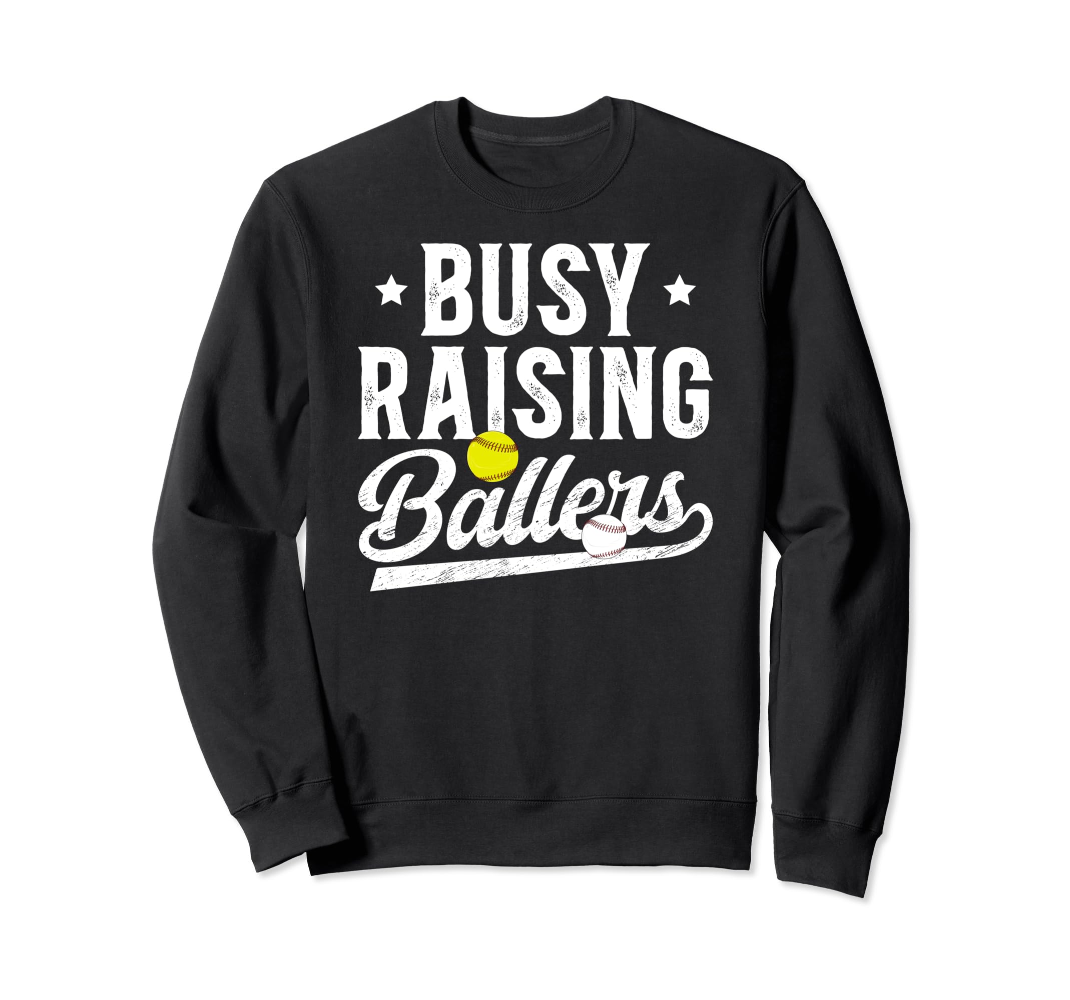 Busy Raising Ballers Baseball Sweatshirt - Custom Art Print Unisex - T-Shirt, Sweatshirt, Hoodie