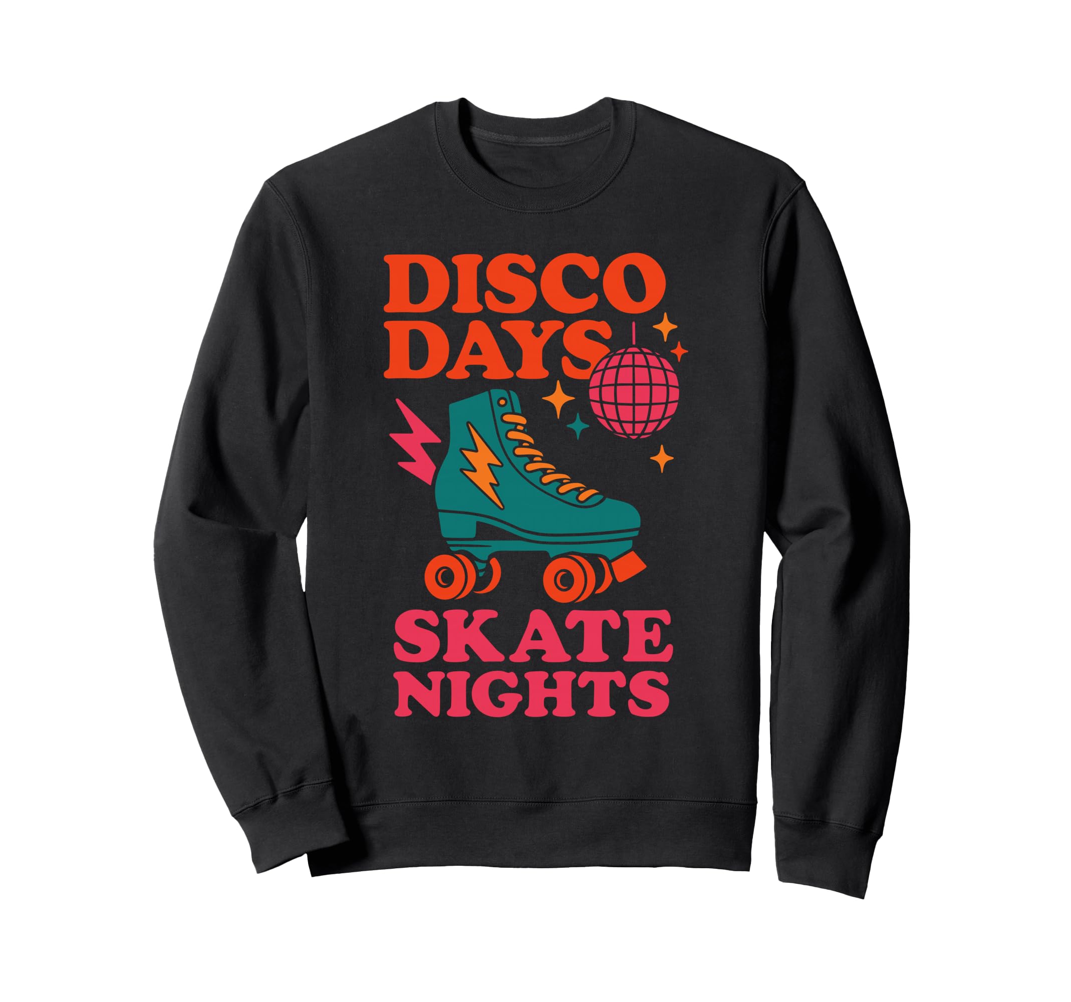 Roller Rink Crew Skate Disco Vibes Sweatshirt - Custom Art Print Unisex - T-Shirt, Sweatshirt, Hoodie