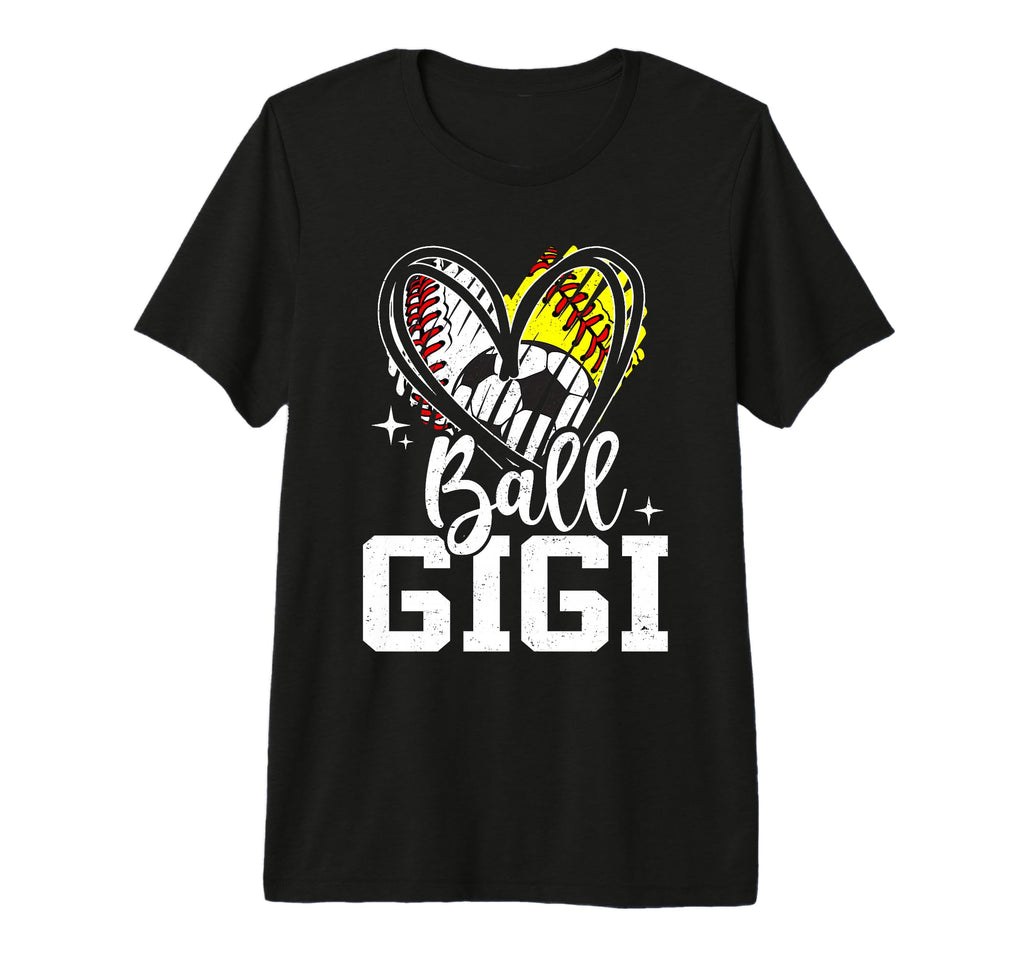 Ball Gigi Baseball Softball Soccer T-Shirt - Custom Art Print for Adults - T-Shirt, Sweatshirt, Hoodie