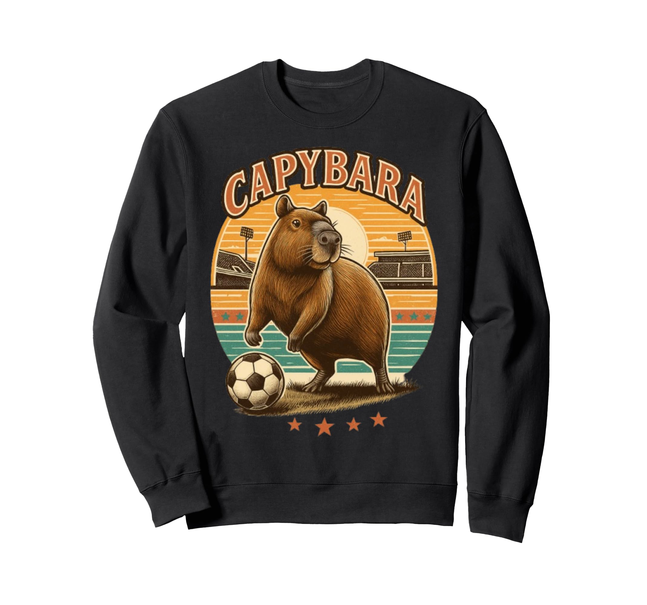 Capybara Soccer Sweatshirt - Fun Novelty Design for Adults - T-Shirt, Sweatshirt, Hoodie