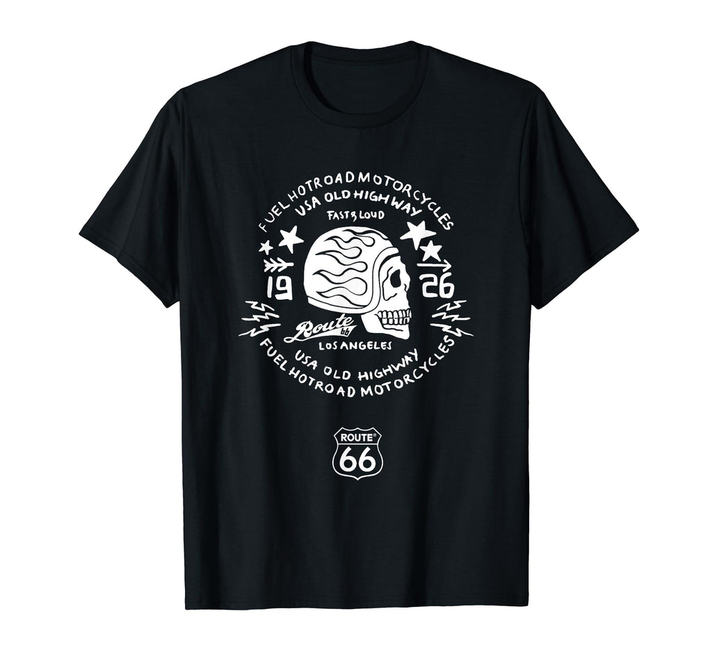 Route 66 Usa Old Highway Motorcycles T-Shirt - Minimalist Print for Adults - T-Shirt, Sweatshirt, Hoodie