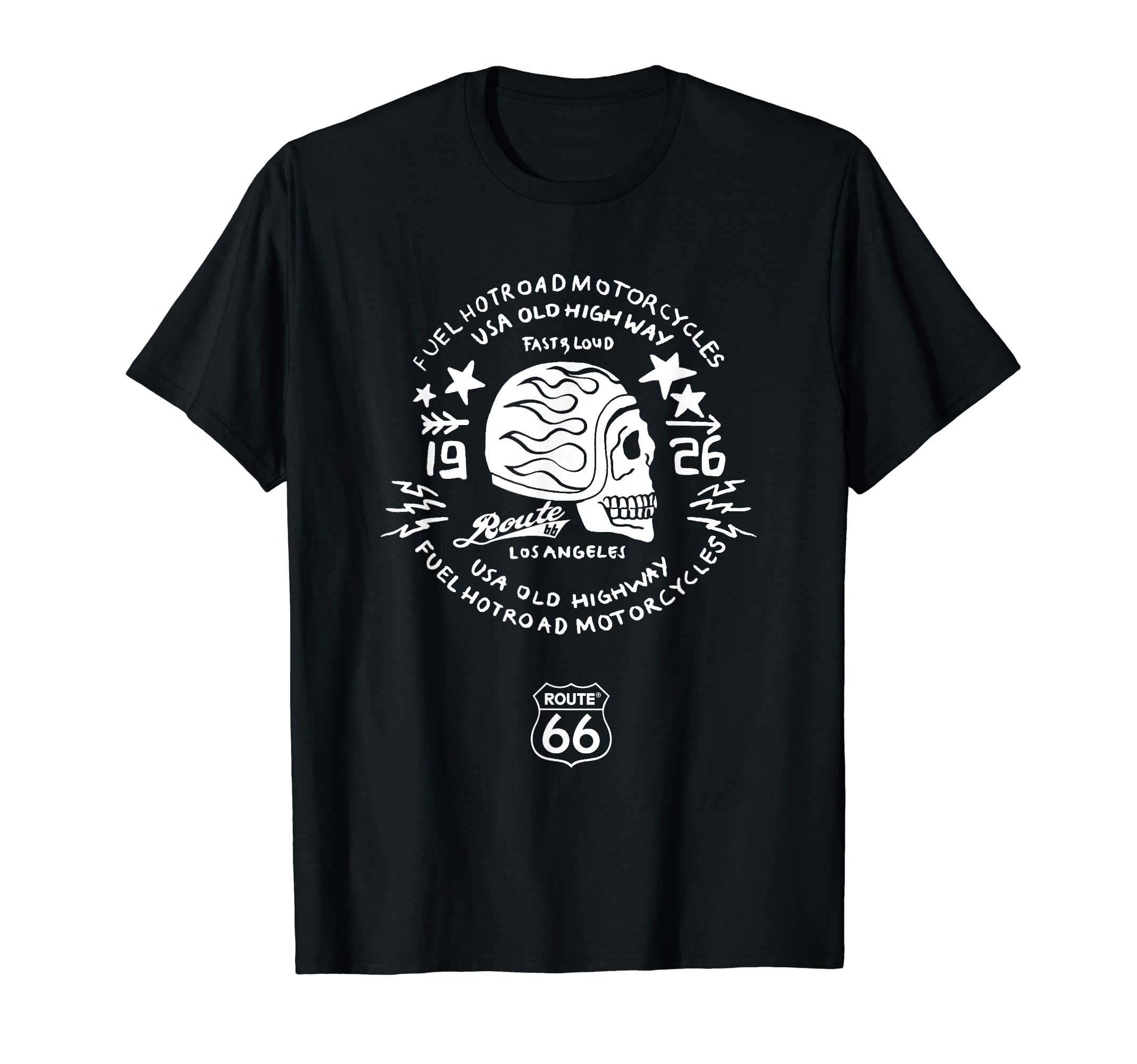 Route 66 Usa Old Highway Motorcycles T-Shirt - Minimalist Print for Adults - T-Shirt, Sweatshirt, Hoodie
