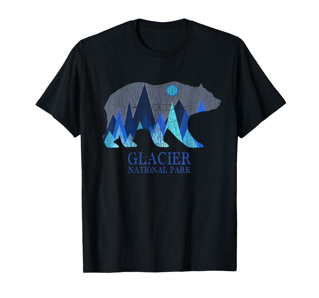 Glacier Grizzly Bear Glacier National Park T-Shirt - Graphic Print Unisex - T-Shirt, Sweatshirt, Hoodie