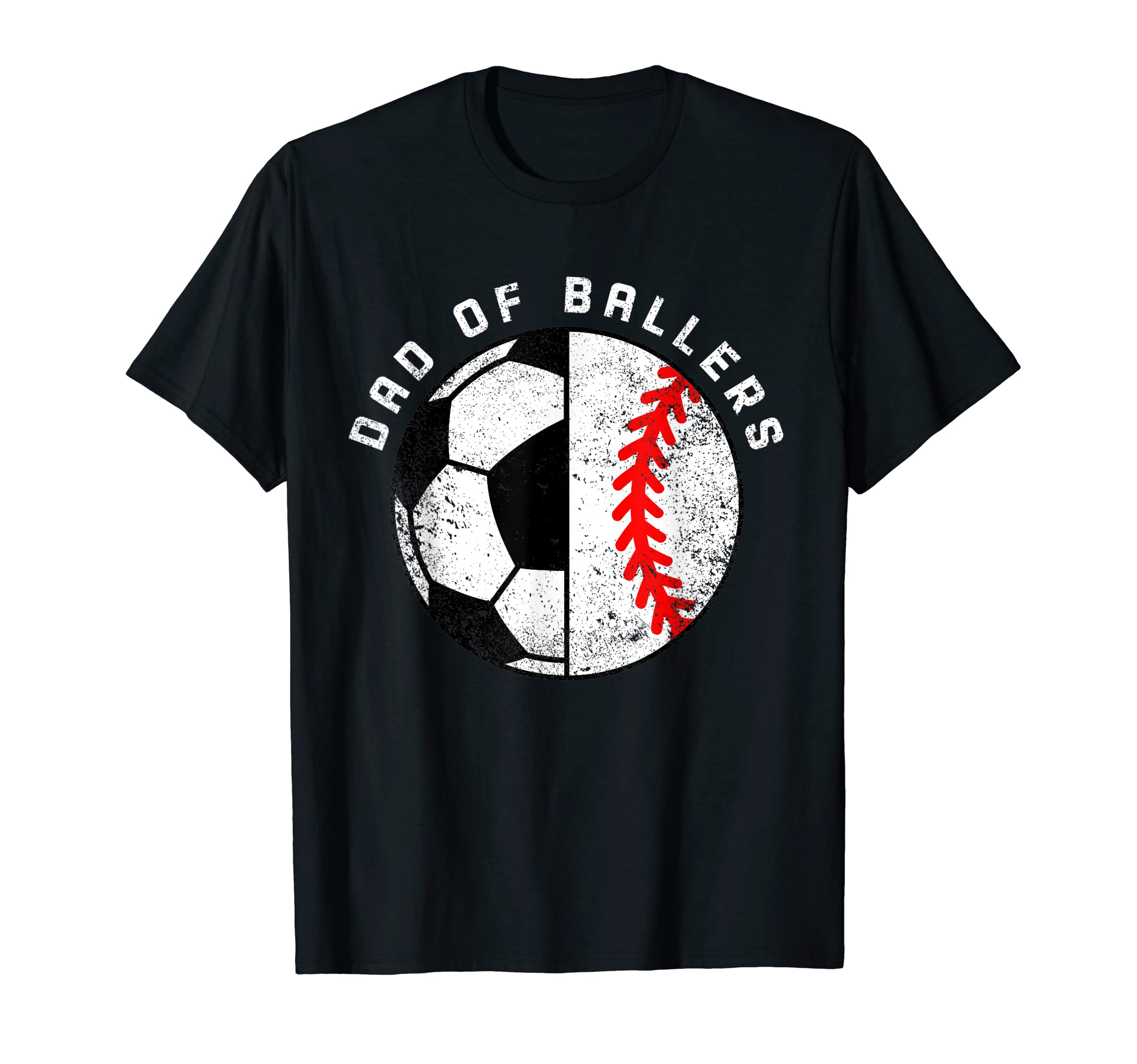 Mens Dad Ballers Funny Soccer T-Shirt - Fun Novelty Design for Adults - T-Shirt, Sweatshirt, Hoodie