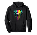 Paint Drip Soccer Player Ball Goalie Hoodie - Trendy Graphic Men Women - T-Shirt, Sweatshirt, Hoodie