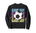 Game Day Soccer Lovers Mom Mothers Sweatshirt - Unique Graphic Men Women - T-Shirt, Sweatshirt, Hoodie