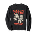 Rolling My Homies Roller Skate Street Sweatshirt - Graphic Print Unisex - T-Shirt, Sweatshirt, Hoodie