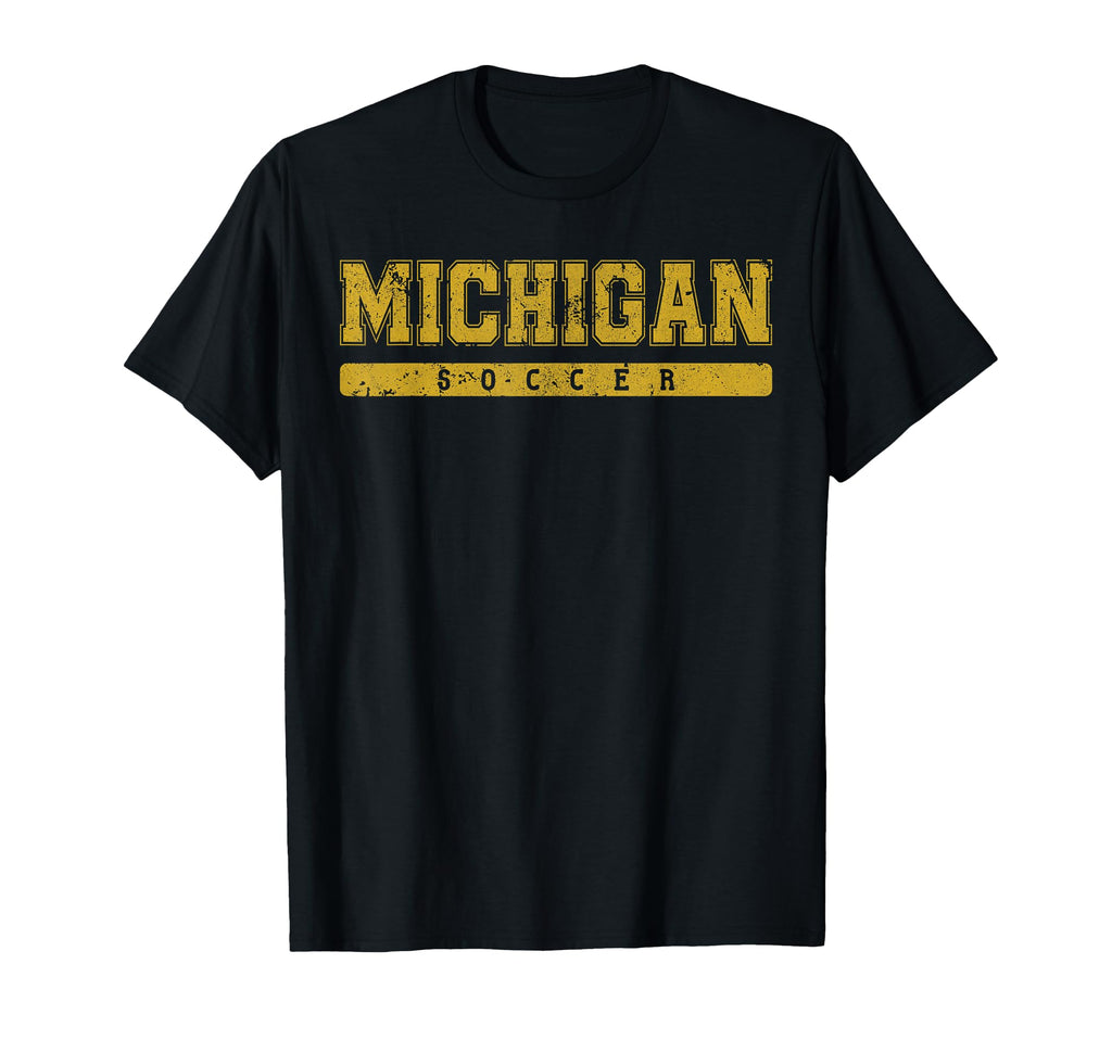 Michigan Soccer Tees Tanks Tops Sweatshirt - Graphic Print for Adults - T-Shirt, Sweatshirt, Hoodie