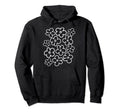 Black And White Flower Pattern Wildflower Hoodie - Custom Art Print Unisex - T-Shirt, Sweatshirt, Hoodie
