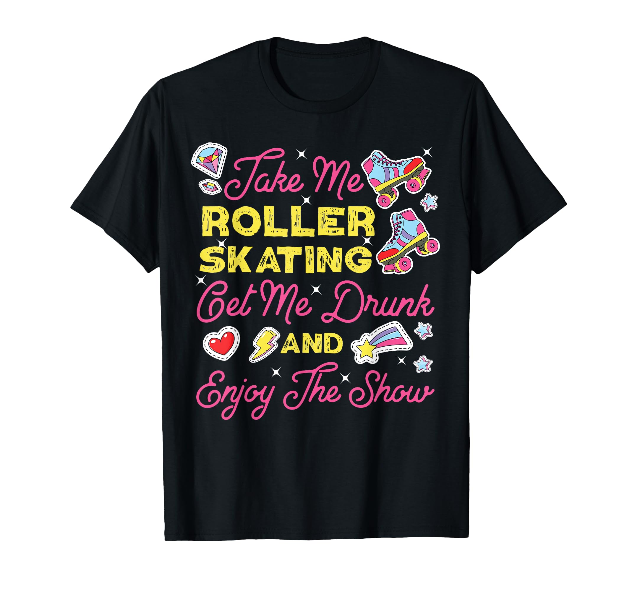Roller Skating Skate 1970S T-Shirt - Custom Art Print Men Women - T-Shirt, Sweatshirt, Hoodie