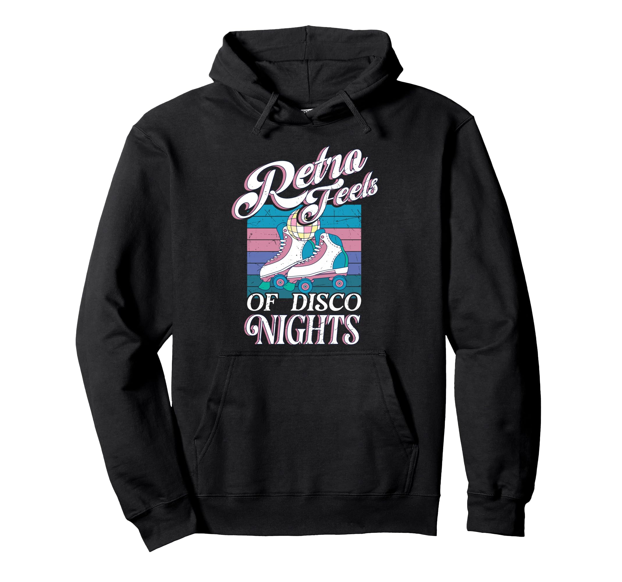 Roller Skating Roller Skates Disco Hoodie - Unique Graphic for Adults - T-Shirt, Sweatshirt, Hoodie