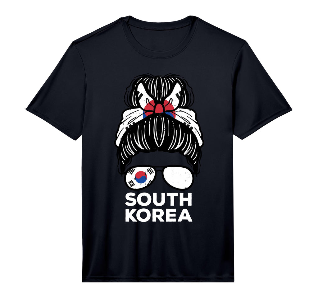 South Korea Flag Hairbun Football T-Shirt - Streetwear Style for Adults - T-Shirt, Sweatshirt, Hoodie