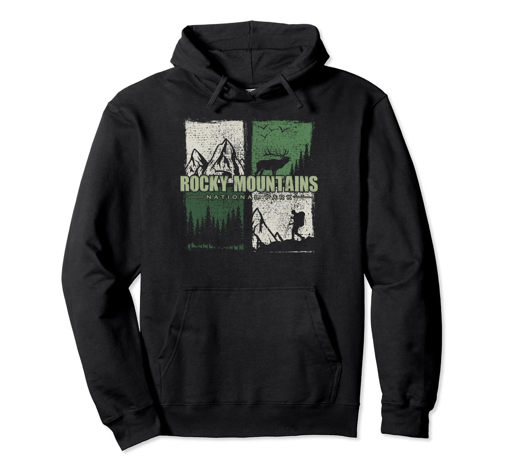 Rocky Mountains National Park Us Hoodie - Novelty Apparel for Adults - T-Shirt, Sweatshirt, Hoodie