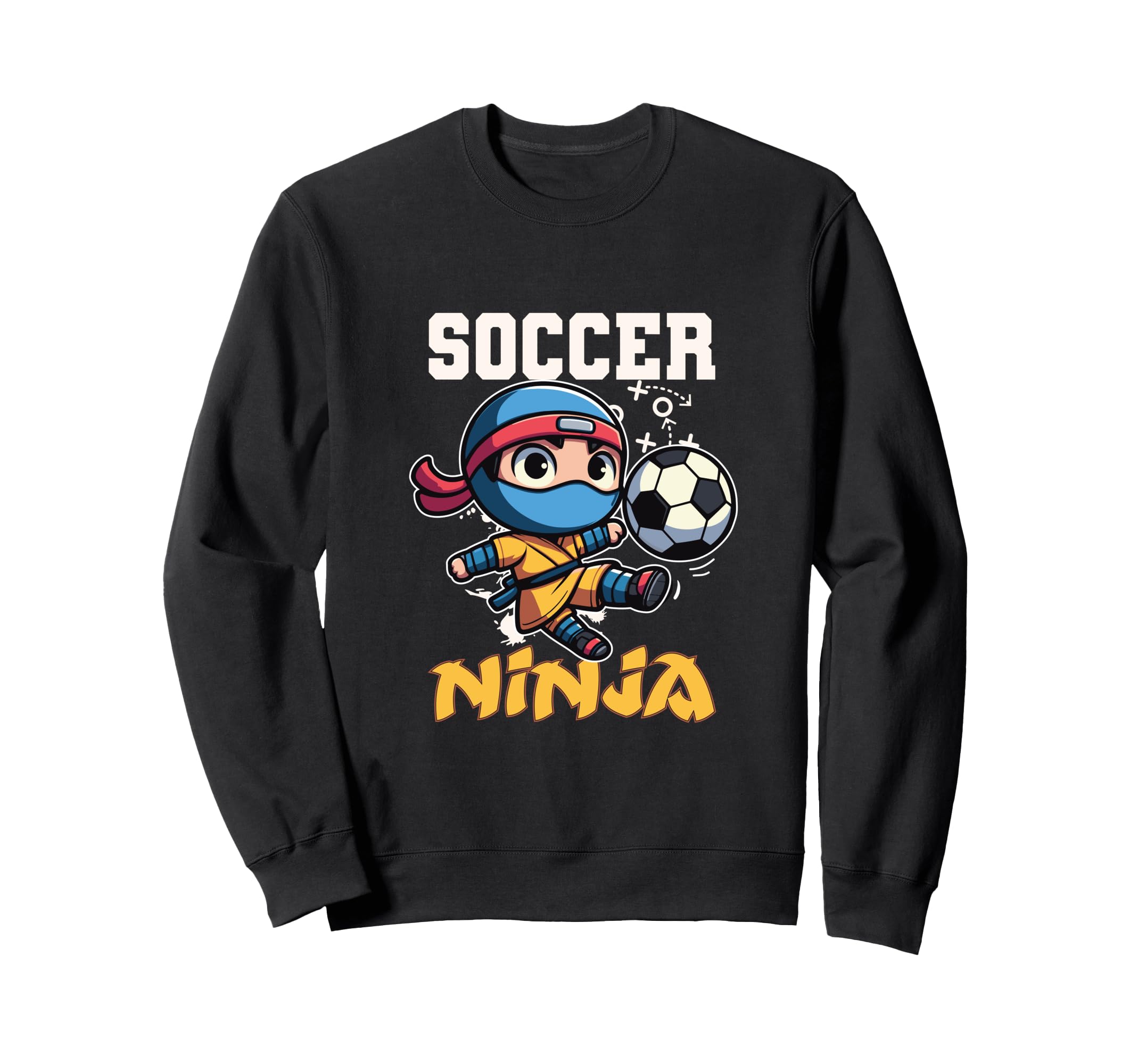 Soccer Ninja Funny Football Player Sweatshirt - Trendy Graphic for Adults - T-Shirt, Sweatshirt, Hoodie