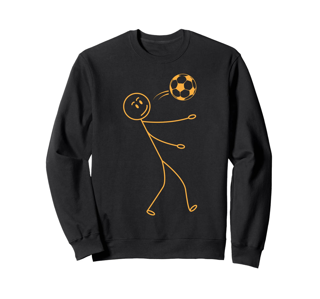 Soccer Stick Figure Soccer Player Sweatshirt - Unique Graphic Men Women - T-Shirt, Sweatshirt, Hoodie