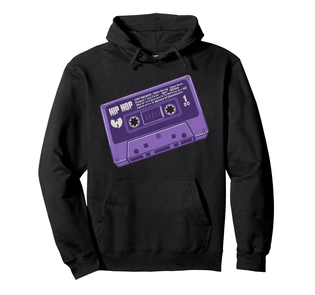 Purple Cassette Tape 90S Hip Hop Music Hoodie - Streetwear Style Unisex - T-Shirt, Sweatshirt, Hoodie