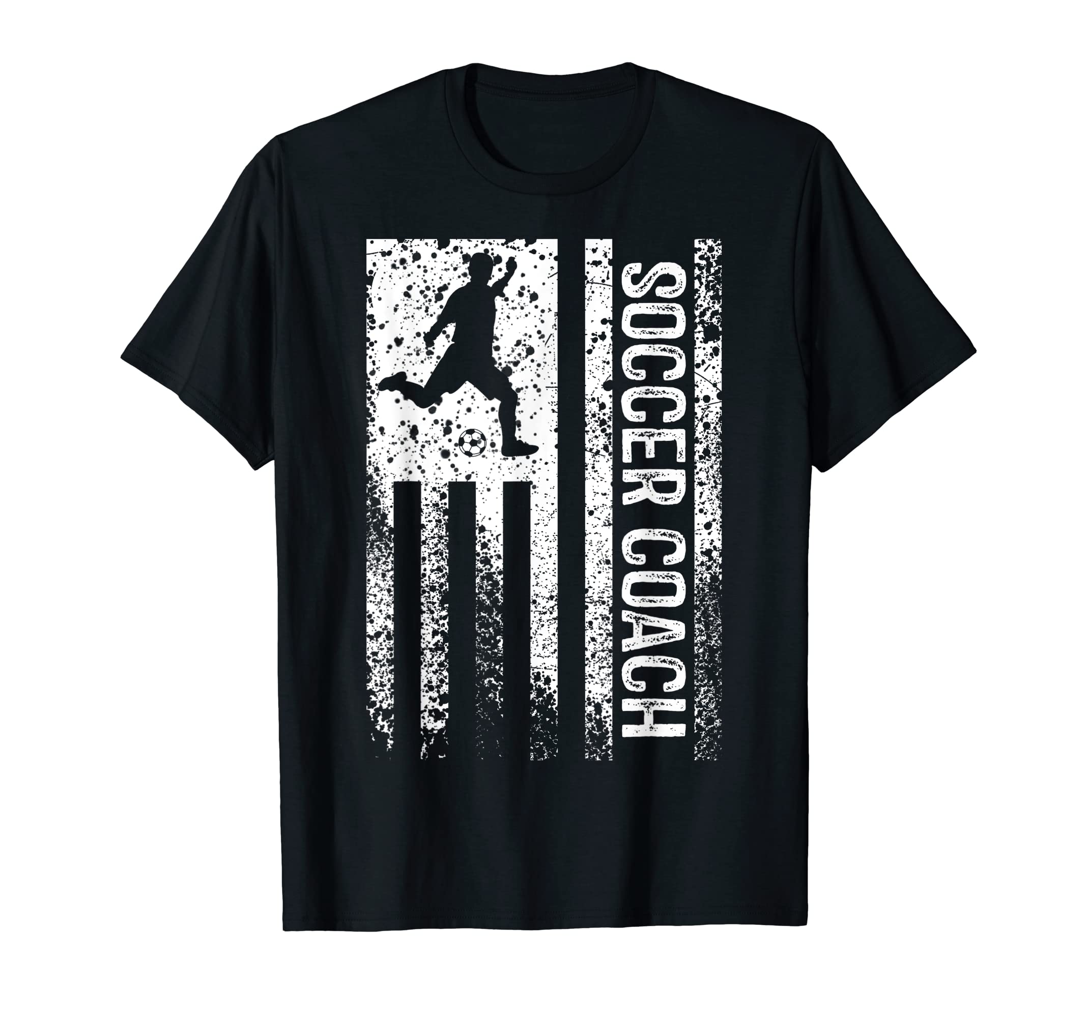 Soccer Coach Distressed American T-Shirt - Casual Everyday Wear for Adults - T-Shirt, Sweatshirt, Hoodie