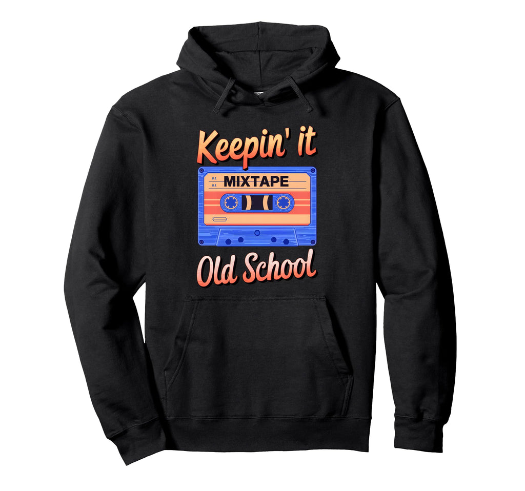 Old School Hip Hop 80S 90S Cassette Hoodie - Trendy Graphic for Adults - T-Shirt, Sweatshirt, Hoodie