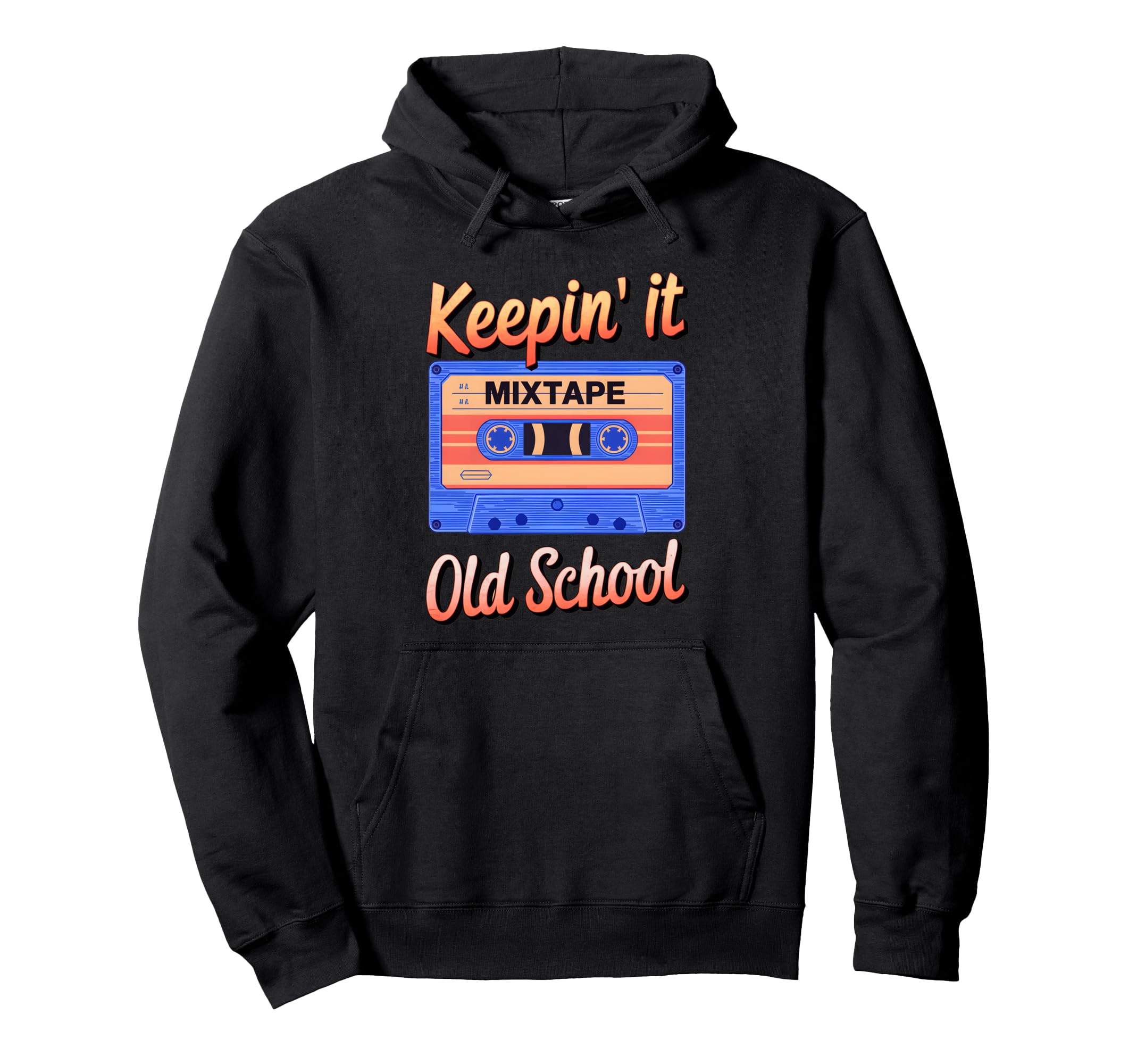 Old School Hip Hop 80S 90S Cassette Hoodie - Trendy Graphic for Adults - T-Shirt, Sweatshirt, Hoodie