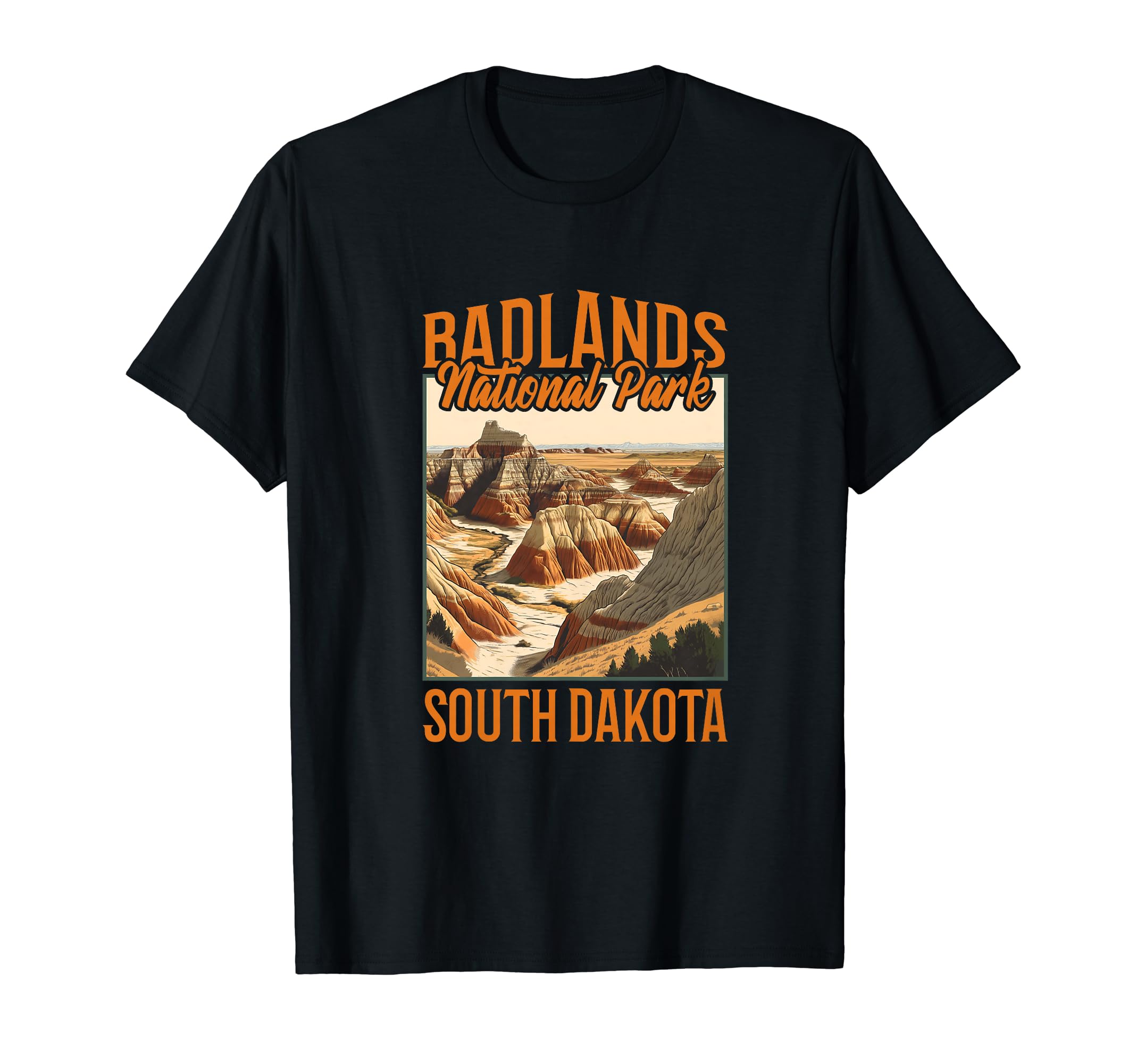 Badlands National Park South Dakota T-Shirt - Custom Art Print for Adults - T-Shirt, Sweatshirt, Hoodie