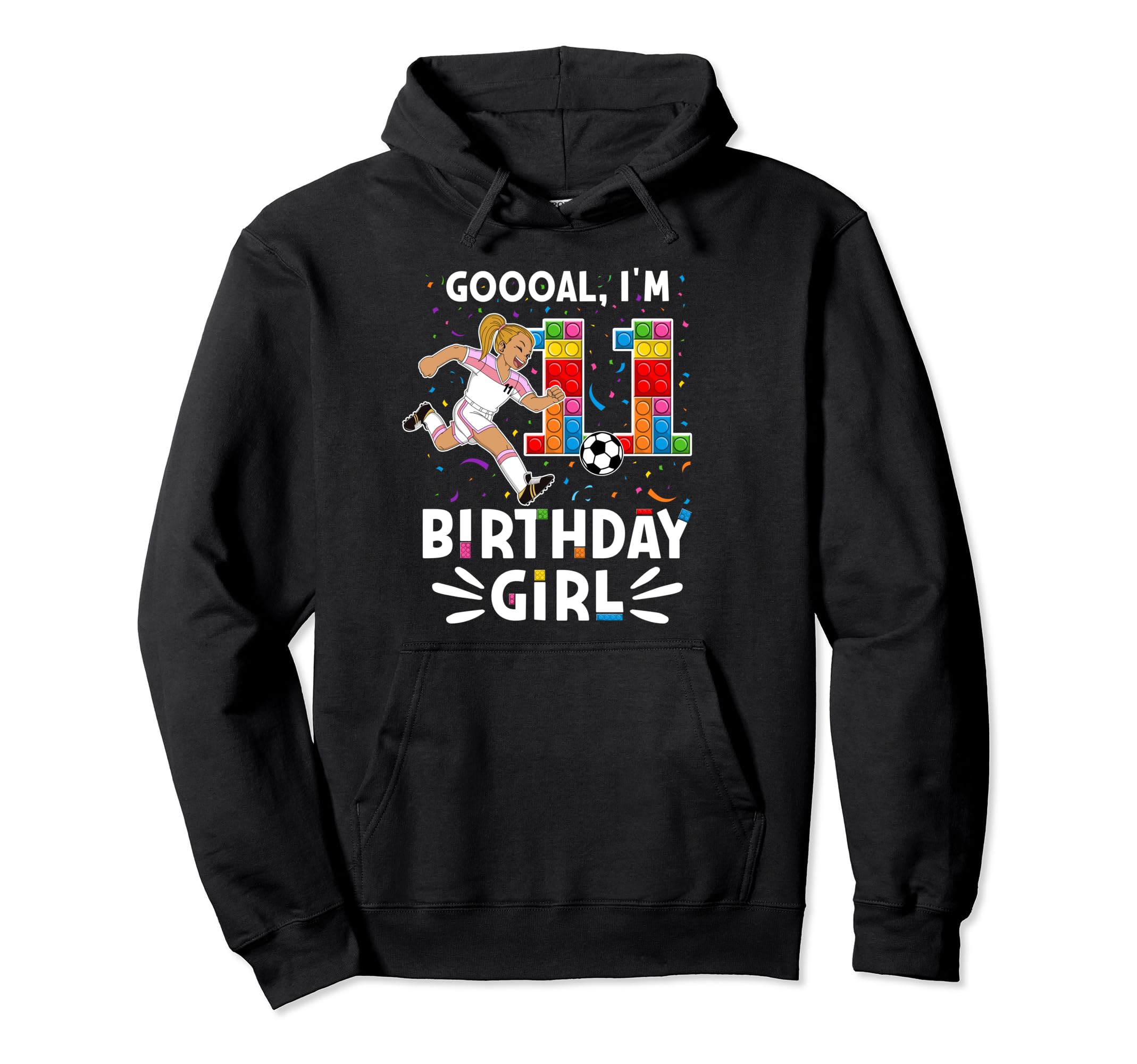 Goooal Im 11 I Building Blocks I 11Th Hoodie - Novelty Apparel for Adults - T-Shirt, Sweatshirt, Hoodie