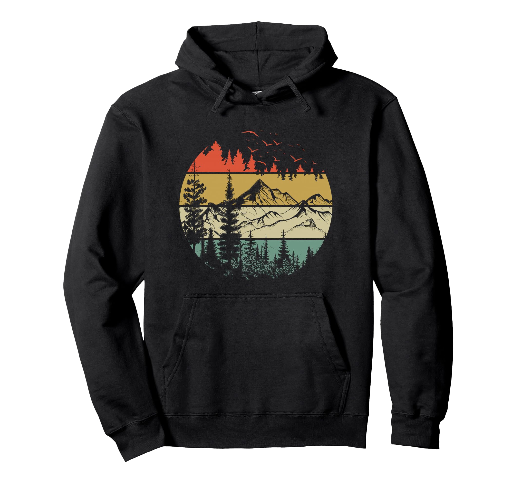 Forest Trees Outdoors Nature Hoodie - Minimalist Print for Adults - T-Shirt, Sweatshirt, Hoodie