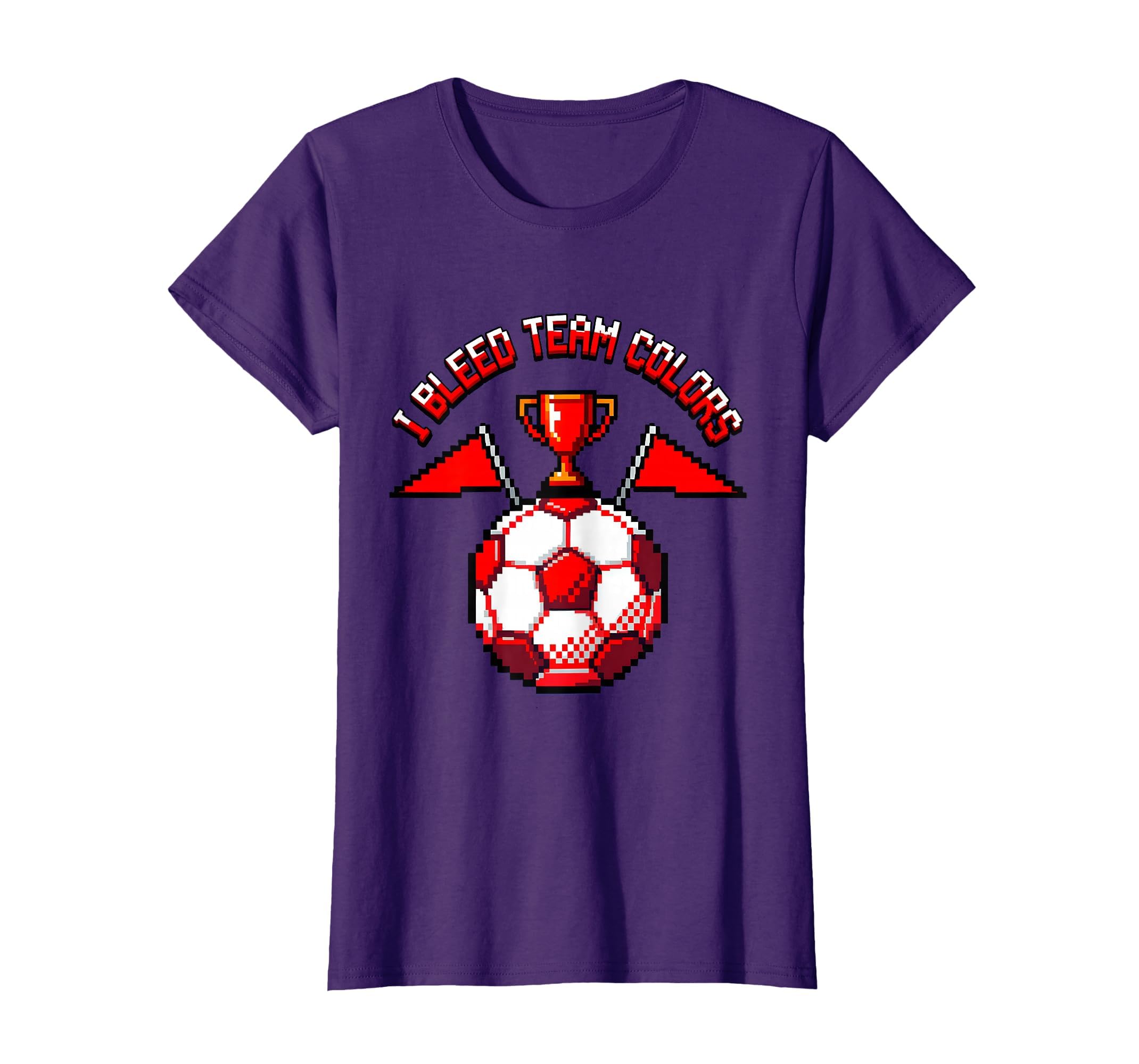 I Bleed Team Colors Proud Soccer Mom T-Shirt - Unique Graphic Men Women - T-Shirt, Sweatshirt, Hoodie