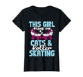 Rollerskate Funny Runs Cats And Roller T-Shirt - Unique Graphic Men Women - T-Shirt, Sweatshirt, Hoodie