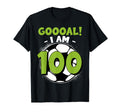 100 Year Old Birthday Soccer Themed T-Shirt - Minimalist Print Men Women - T-Shirt, Sweatshirt, Hoodie