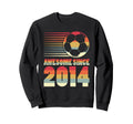 Awesome Since 2014 Soccer 12Th Sweatshirt - Minimalist Print Unisex - T-Shirt, Sweatshirt, Hoodie