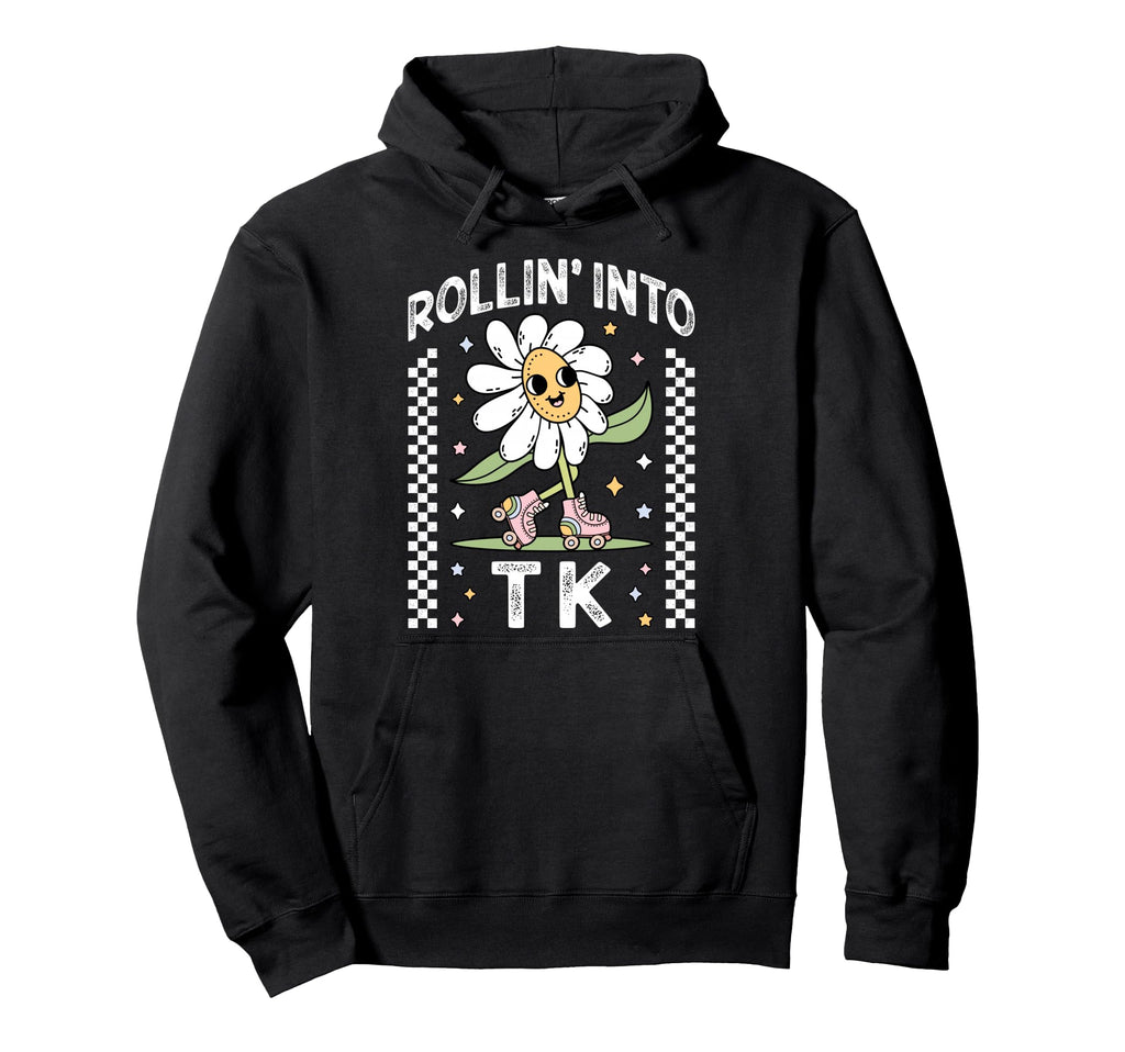 Rollin Into Tk Daisy Roller Skate Back Hoodie - Custom Art Print Men Women - T-Shirt, Sweatshirt, Hoodie