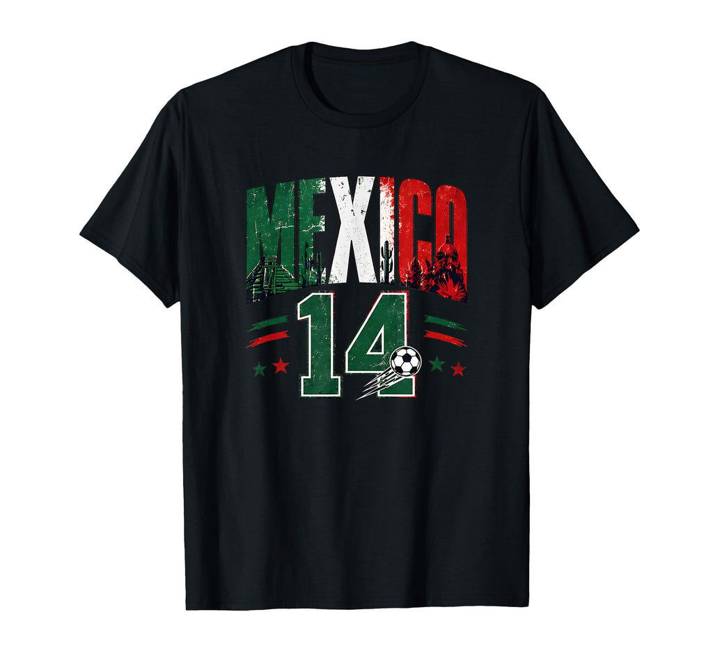 Mexico Football 14 Soccer Lovers T-Shirt - Streetwear Style Men Women - T-Shirt, Sweatshirt, Hoodie