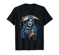 Grim Reaper American Traditional T-Shirt - Custom Art Print Men Women - T-Shirt, Sweatshirt, Hoodie