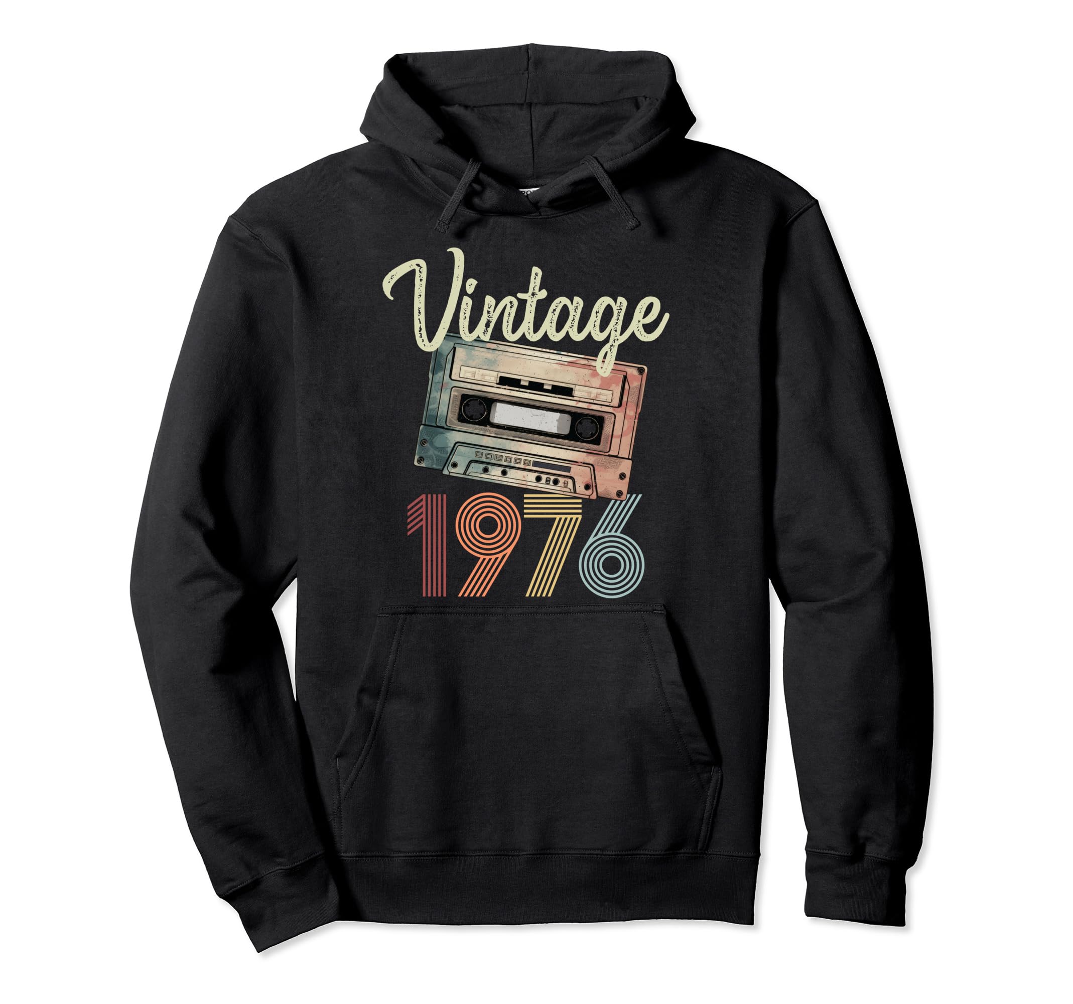 1976 Cassette Tape 48Th Birthday Bday Hoodie - Fun Novelty Design Men Women - T-Shirt, Sweatshirt, Hoodie