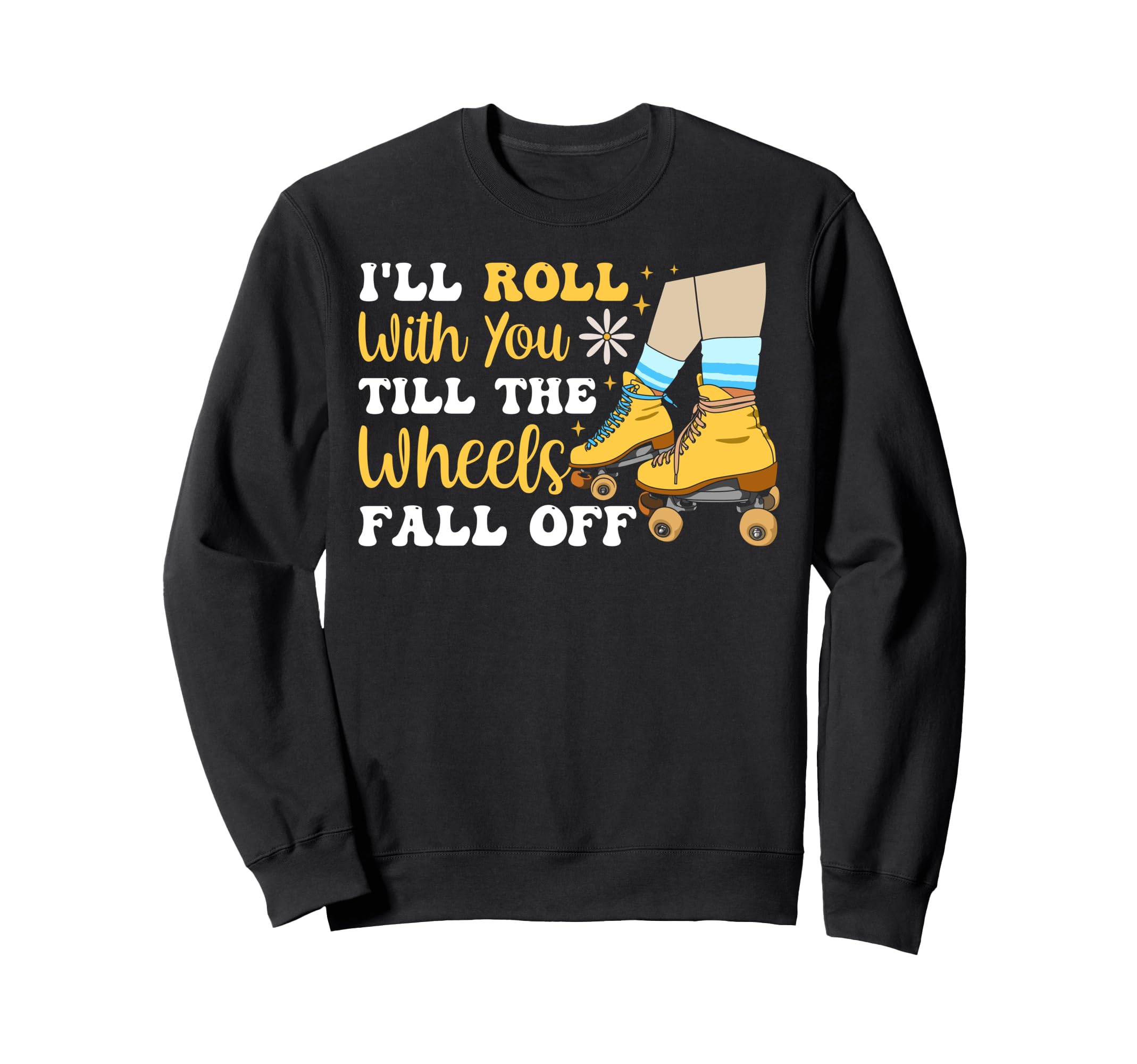 Roller Skating Skate 1970S Ill Sweatshirt - Aesthetic Graphic Men Women - T-Shirt, Sweatshirt, Hoodie