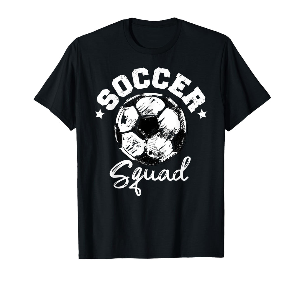Soccer Squad Soccer Ball Distressed T-Shirt - Trendy Graphic Men Women - T-Shirt, Sweatshirt, Hoodie